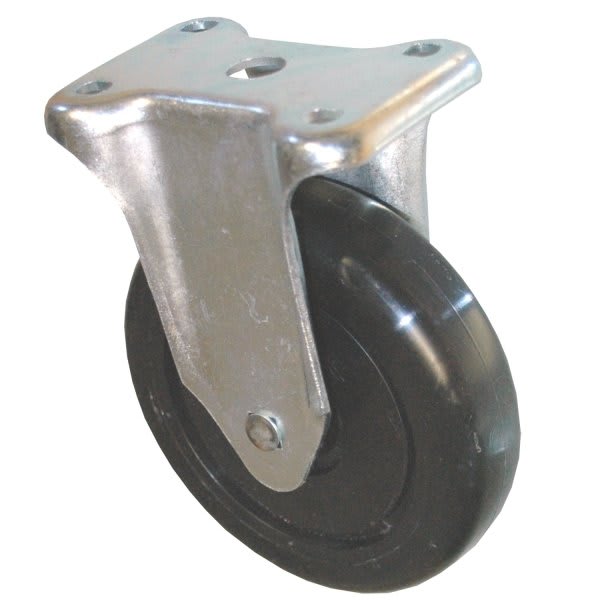 Rubbermaid Commercial 5 Inch Rigid Plate Caster W/Hardware For Rubbermaid Commercial Cube Truck