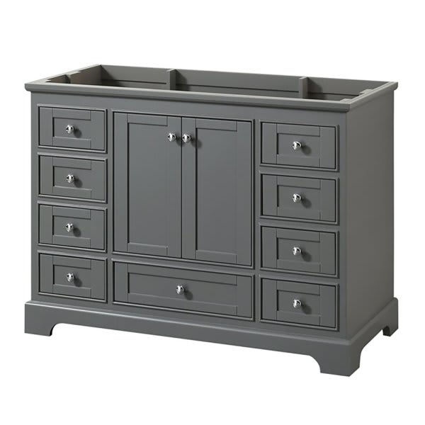 Wyndham Deborah Dark Gray Single Bath Vanity,without Countertop, Sink