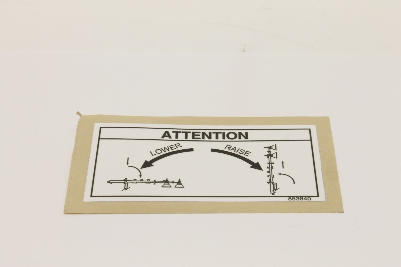 Genie Part # 853640GT – Decal Caution Winch