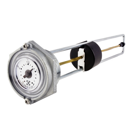 Rochester Sensors 8680 1 1/2 in. Liquid Level Tank Gauge - Brass, 25 PSI