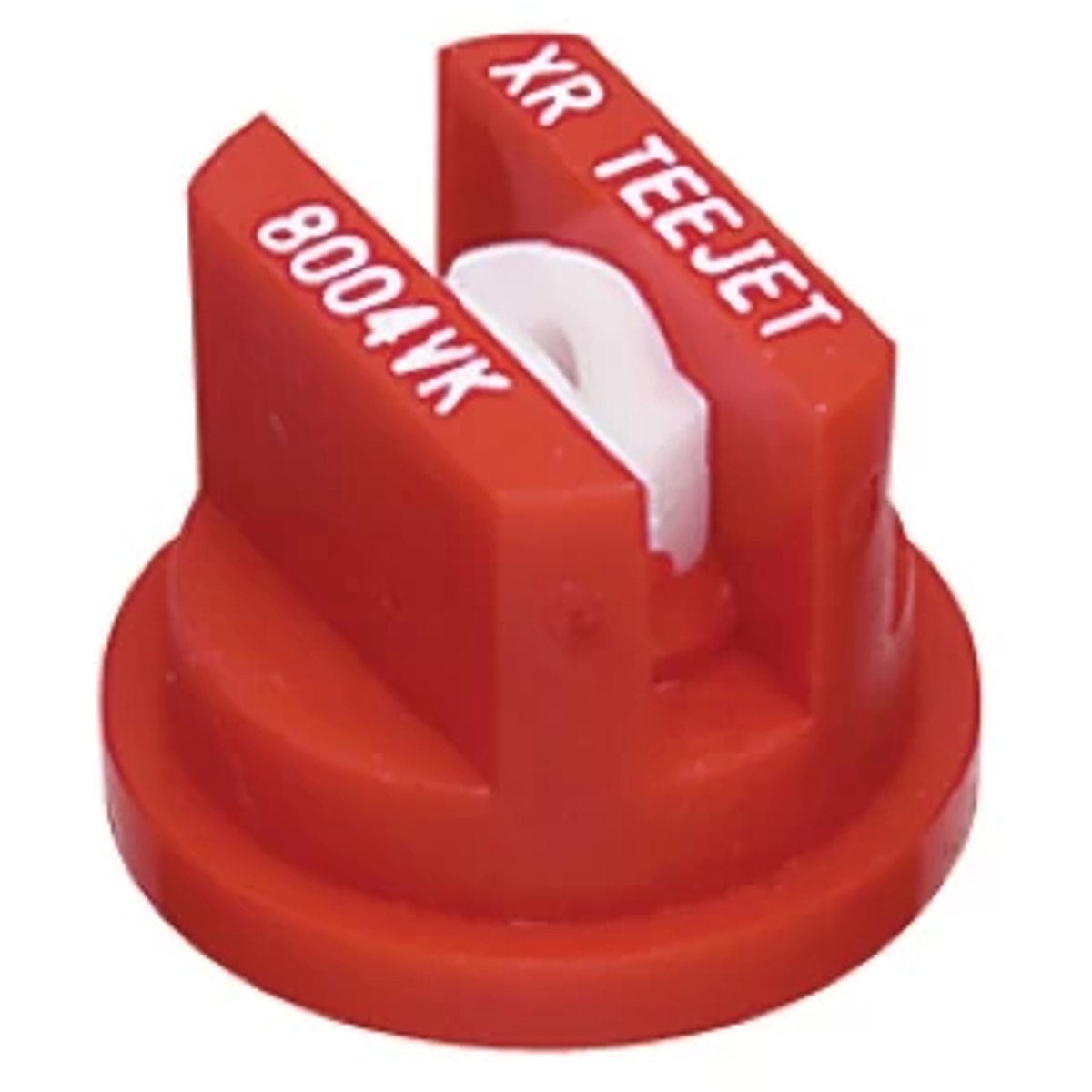 TeeJet XR8004VK XR Extended Range Flat Spray Tip, Poly/Ceramic, 80°, Red, Orifice 4