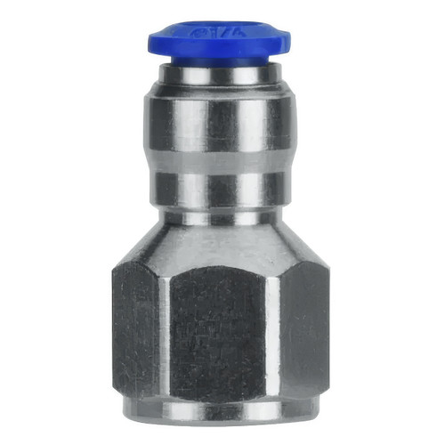 AIGNEP 88030-06-04, 3/8 in. Push-To-Connect Tube x 1/4 in. Straight Female Fitting, NPTF