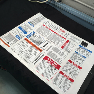 900-8900-32: Safety Decal Kit Eng.&Spanish 65-2090 See Notes