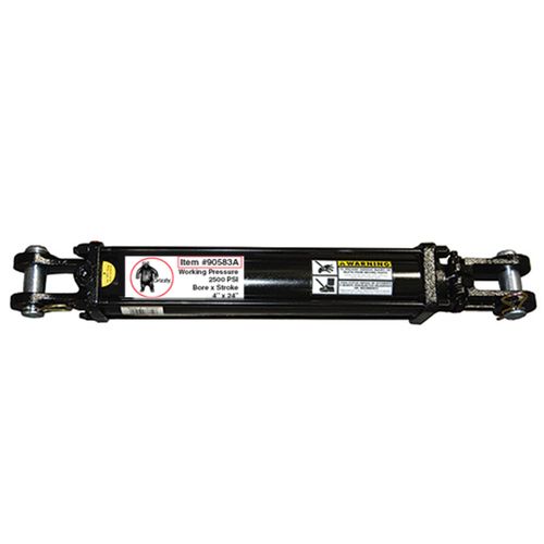 Hydraulic Cylinder, 4 In. Bore, 24 In. Stroke