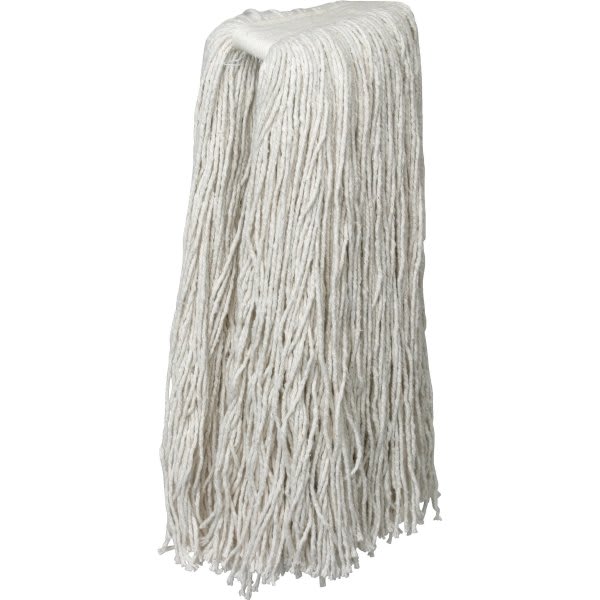 35"-Strand,4-Ply, Cut-End, Yarn, Wet Mop Head, 1-1/4" Headband