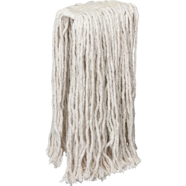 31"-Strand,4-Ply, Cut-End, Yarn, Wet Mop Head, 1-1/4" Headband