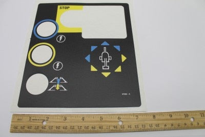 Genie Part # 97562GT – Decal, Drive Control Panel