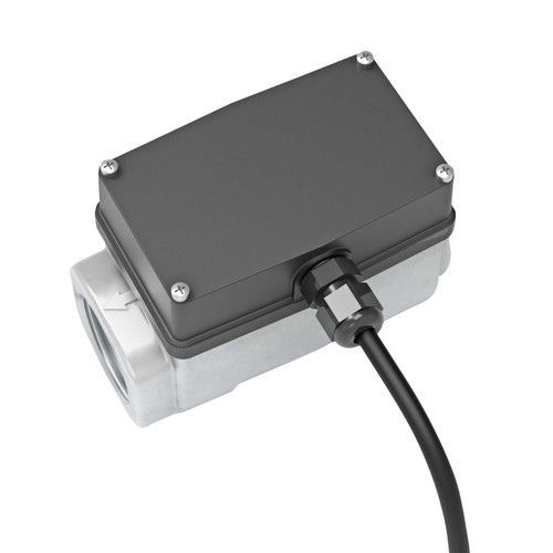 GPI A1POXXA025NC2 1 in. NPT Commercial Aluminum Paddlewheel Flow Meter for Thin Petroleum-based Fluids - Low Flow