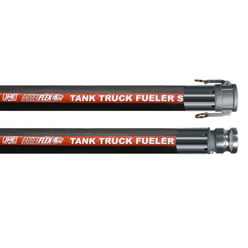 BadgerFlex 1 in. Petroleum Suction & Discharge Hose Assembly w/ Part C Female Coupler x Part E Male Adapter Ends - Black