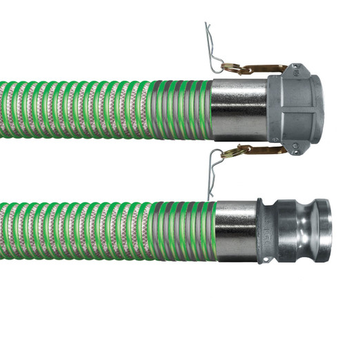 BadgerFlex Clear Drop 3 in. Drop Hose Assemblies w/ Part C Female Coupler x Part E Male Adapter Ends