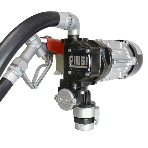 PIUSI Panther EX 72 Fuel Transfer Pump w/ 1 in.Manual Nozzle - 18 ft., 20 GPM, 120V AC