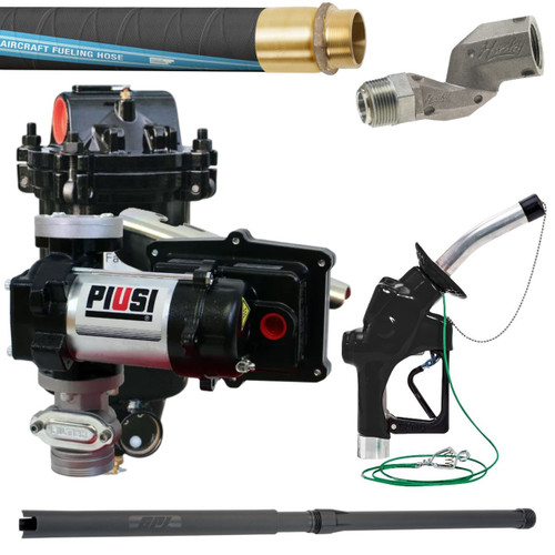 PIUSI F0038800 EX75 DC Avio 12V DC 20 GPM Aviation Fuel Transfer Pump Package w/ Filter