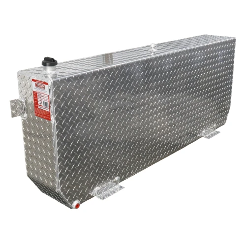 51 Gallon Aluminum Rectangle Auxiliary Diesel Tank w/ Installation Kit (Dodge 2013 to Current)