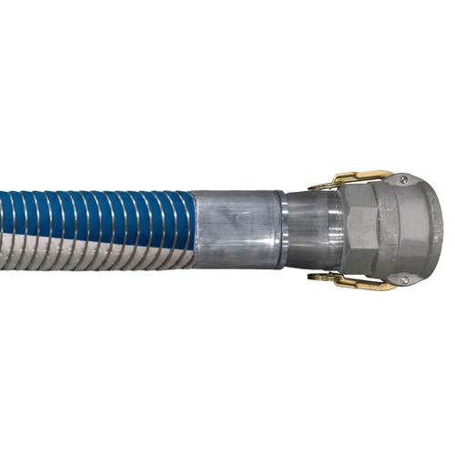 Willcox 3 in. Heavy Duty Polypropylene Composite Hose Type 4091SGP w/ Stainless Steel Female Coupler Ends