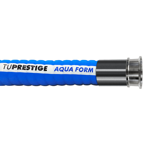 Tudertechnica Tuprestige Aqua 1 1/2 in. Water Delivery Hose Assemblies 250 PSI w/ Stainless Steel Tri-Clamp Ends