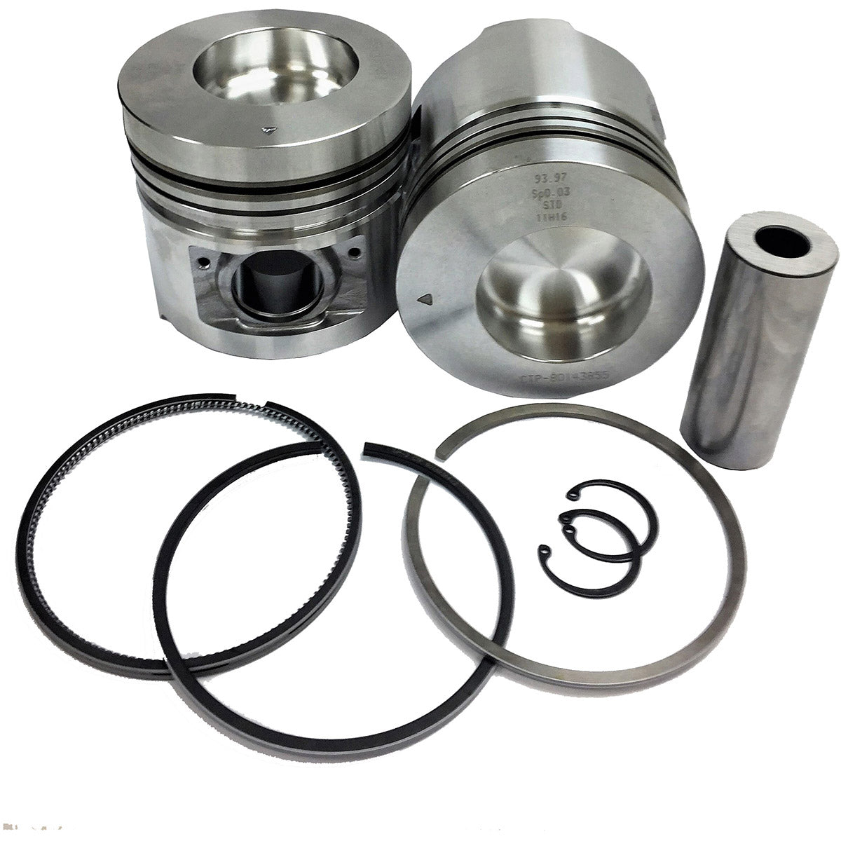 Maxiforce Piston & Ring Kit, Standard, 3046, Naturally Aspirated, Direct Injection for Caterpillar 128-2952