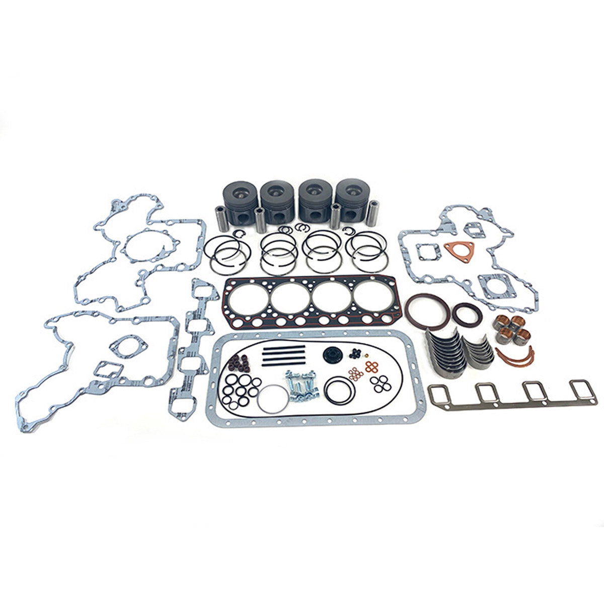 Maxiforce Basic Engine Kit, Standard Pistons, 0.25MM Main Bearings, 0.75MM Rod Bearings, Naturally Aspirated, Direct Injection, 3034C for Caterpillar