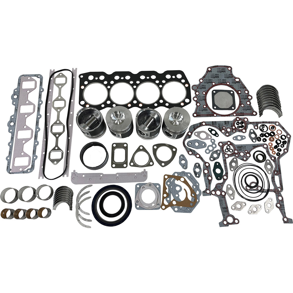 Maxiforce Basic Engine Kit, Standard Pistons, 0.25MM Main Bearings, 0.75MM Rod Bearings, Turbo, 3064T for Caterpillar