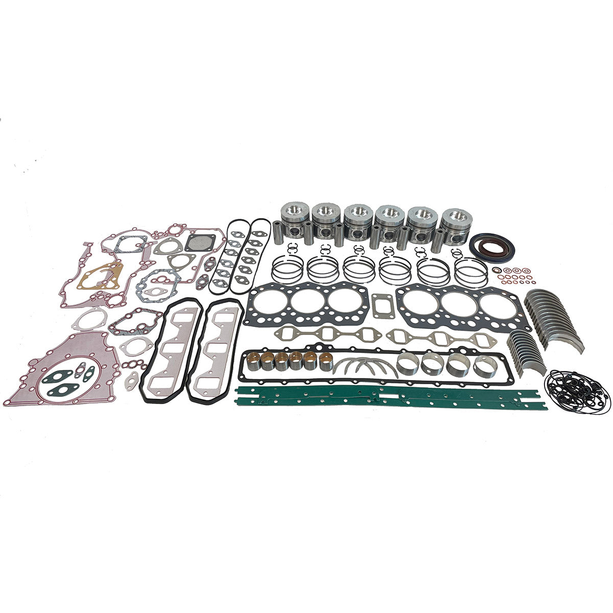 Maxiforce Basic Engine Kit, Standard Pistons, 0.25MM Main Bearings, 0.25MM Rod Bearings, Turbo, 3066 for Caterpillar