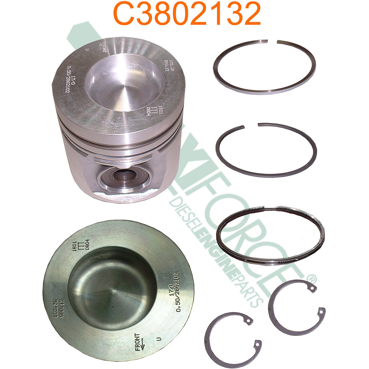 Maxiforce Piston Kit, 0.50MM B Series for Cummins 3802132