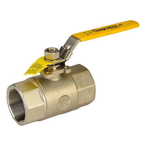 Chicago Valves 2466K020 2 in. Stainless Steel Ball Valve - Threaded, 1500 PSI