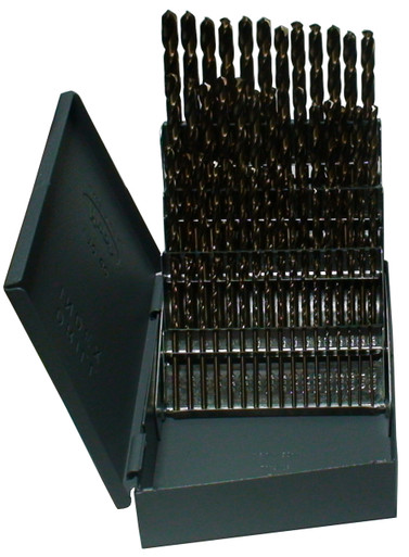 #1-#60 60 Piece Cobalt Jobber Length Drill Bit Set DWD60J-CO-SET