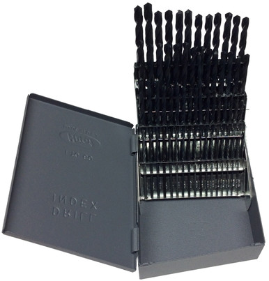 #1-#60 HSS 60 Piece Left Hand Jobber Length Drill Bit Set DWD60J-LH-SET