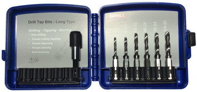 6 Piece HSS Combined Drill Bit & Tap (Drap) Set DWTDRAP-SET