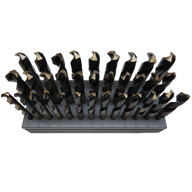 1/2"-1"x64ths 33 Piece HSS Black & Gold Reduce Shank Drill Bit Set KFD833SD-SET