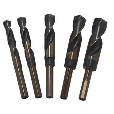 9/16"-1" 5 Piece HSS Black & Gold KFD Reduced Shank Drill Bit Set POUKFDRSD