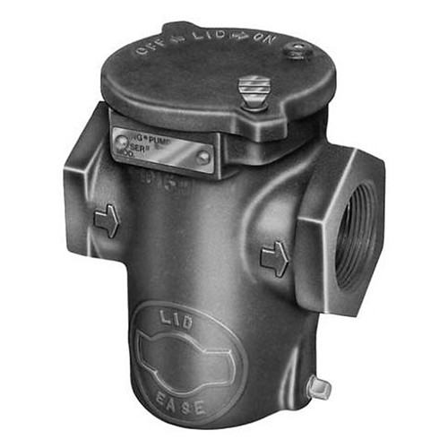 Viking Pump Lid-Ease Cast Iron Basket-Type Line Strainers, 1 1/2 in. NPT, FKM O-Ring
