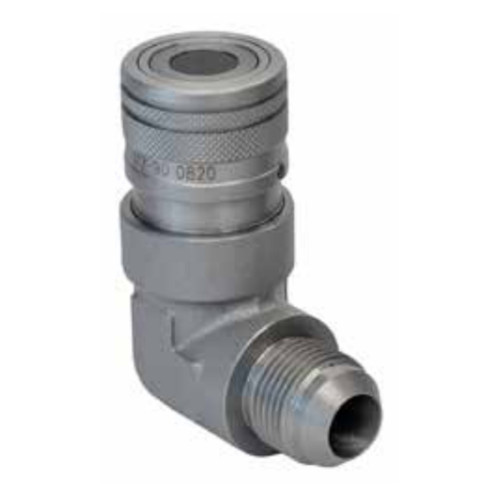 PCI FF90-S34FJ FF90 ISO 16028-90° 1/2 in. #12 JIC Zinc Nickel Plated Couplings - Coupler