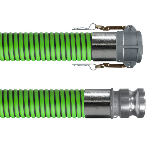 Kanaflex flexCHEM 300 3 in. EPDM Chemical Hose w/ Aluminum Female Coupler x Male Adapter Ends