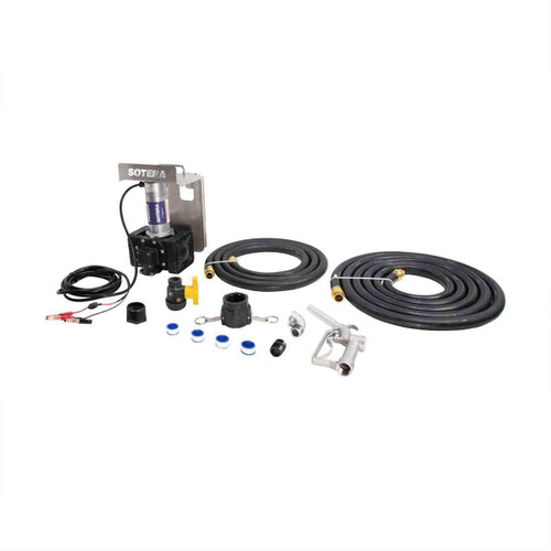 Sotera FR451BMH4-MF0 12V DC Transfer Pump Package W/ IBC Tote Bracket - 13 GPM