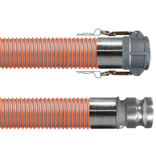 Kanaflex flexFORCE SR 4 in. Heavy Duty Water Suction and Discharge Hose w/ Female Coupler x Male Adapter