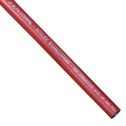 Kuriyama Alfagomma 3/4 in. Autolock Braided Push-On Hose - Red - Hose Only
