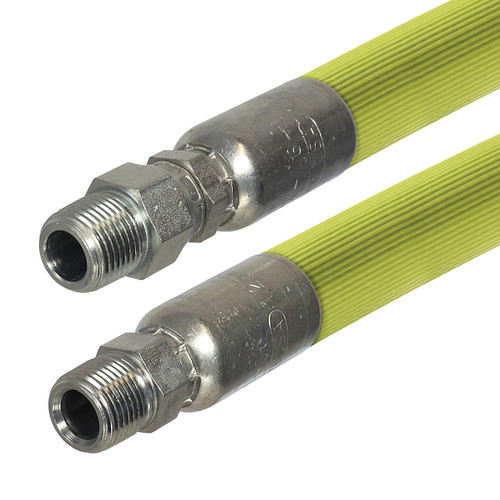 Kuriyama Kuri Tec K4137 1/2 in. 600 PSI Mint Green PVC Reinforced Spray Hose Assemblies w/ Rigid Male NPTF x Swivel Male NPTF Ends