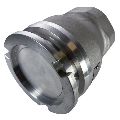 JME L1601117 3 in. Female NPT Aluminum Dry Disconnect Adapter - Tank Unit