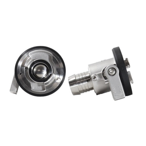 DataMate 2 in. 304 Stainless Steel Dual Interlock Quick Coupling for Liquid Cooling Systems - Hose Barb