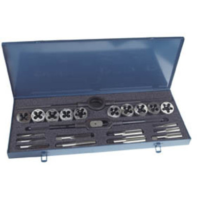 13 Pc. HSS 1/4-20 to 1/2-20 NC & NF Thread Tap and Round Die Set Series/List #7120 MT7937001