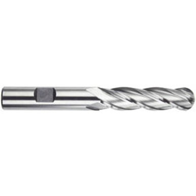 1-1/2" Dia. x 1-1/4" Shank x 4" DOC x 6-1/2" OAL, HSS 4 Flute, 30 Degree Helix, Ballnose End Mill Series/List #4555 MT2044306
