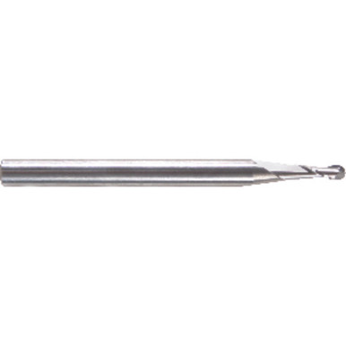 0.12" Dia. x 1/8" Shank x 0.18" DOC x 1-1/2" OAL, Carbide 2 Flute, 30 Degree Helix, Ballnose End Mill Series/List #5915 MT3152477