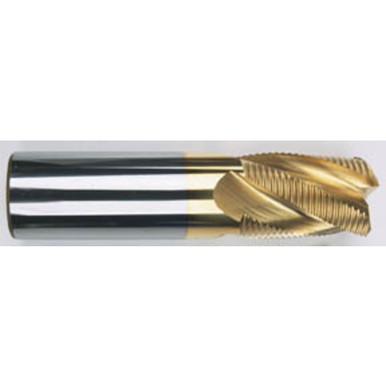 5/16" x 5/16" x 13/16" x 2 1/2" 4 Flute Single End Carbide Roughing Center Cutting End Mill-TiCN Series/List #5972C MT3256781