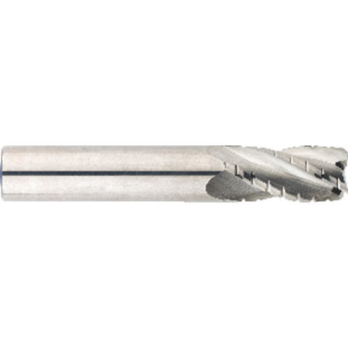 7/16" x 7/16" x 1" x 2 3/4" 4 Flute Single End Carbide Roughing/Finishing Center Cutting End Mill-ALTiN Series/List #5929T MT3192365