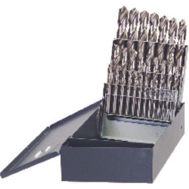 29 Pc. 1/16" - 1/2" by 64ths HSS Bright Jobber Drill Set Series/List #8030 MT1218144