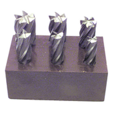6 Pc. HSS Reduced Shank End Mill Set MT2245021