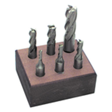 6 Pc. HSS Single-End End Mill Set MT2245020
