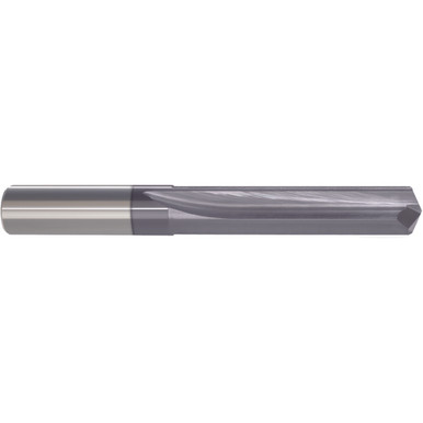 #59 Dia. x 0.041" Shank x 1/2" Flute Length x 1-1/2" OAL, Straight Flute, 140 Degree, AlTiN, 2 Flute, External Coolant, Round Solid Carbide Drill Series/List #5376T MT1393046