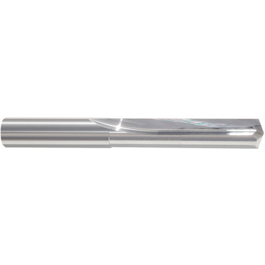 35/64" Dia. 5/64" Shank x 1-1/8" Flute Length -1/2" OAL, Straight Flute, 140 Degree, Bright, 2 Flute, External Coolant, Round Solid Carbide Drill Series/List #5376 MT1354871