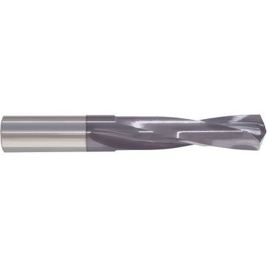 #58 Dia. x 0.042" Shank x 1/2" Flute Length x 1-1/2" OAL, Screw Machine, 135 Degree, AlTiN, 2 Flute, External Coolant, Round Solid Carbide Drill Series/List #5375T MT1393008